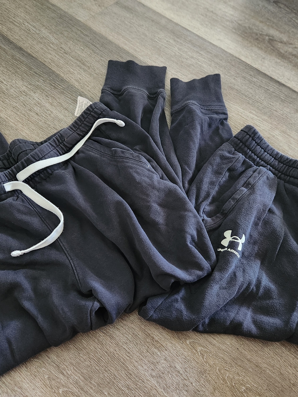 Under Armour Womens Black Jogger Sweatpants 2 Pairs Size Large